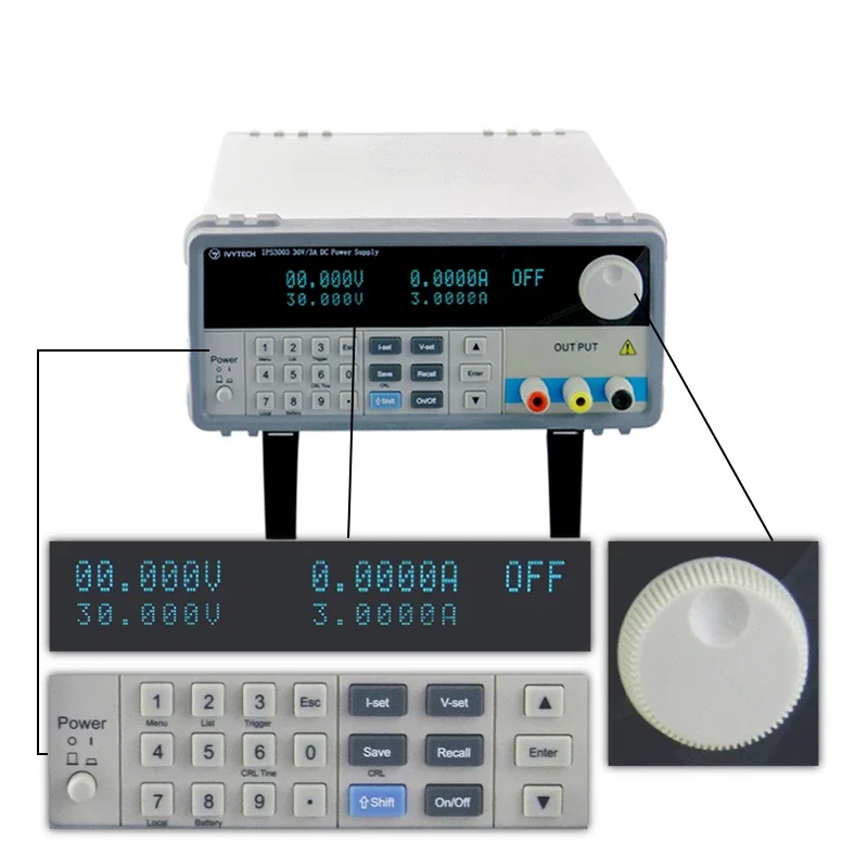 IVYTECH IPS3005 30V 5A Precision Digital Adjustable Programmable Bench Top Power Source Regulated DC Switching Power Supply