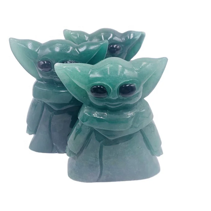 Wholesale Customized Natural Green Aventurine Baby Yoda Crystal Crafts Statue For Home Decoration From M Alibaba Com