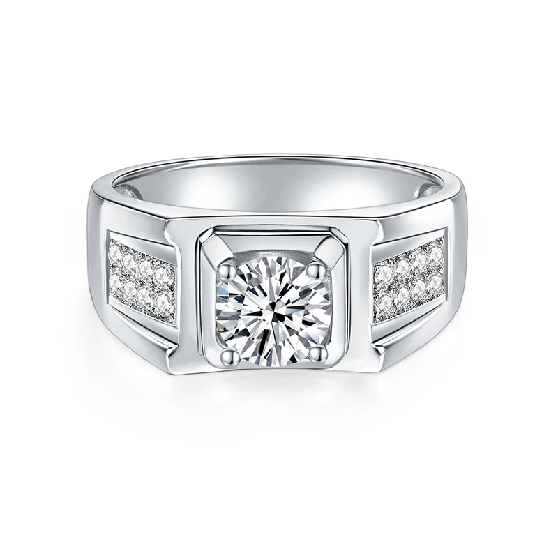 Ring Alibaba Starsgem Starsgem Extraordinary 1ct Moissanite Men