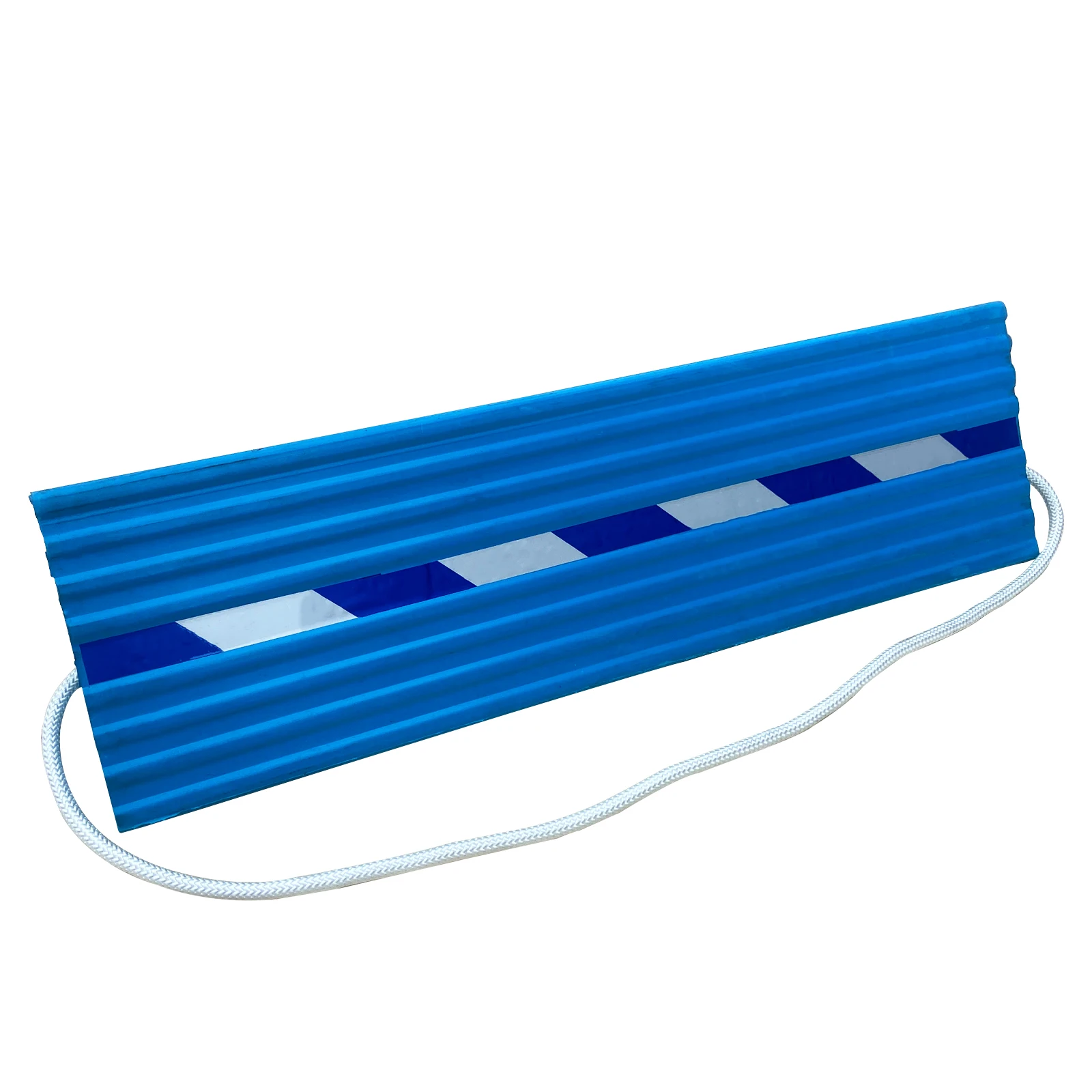 Heavy Duty Blue Rubber Aircraft Wheel Chocks for Carports manufacture