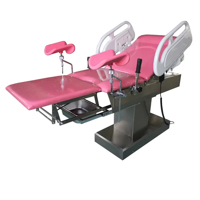 Gynaecological Examination Bed With Stirrups Manual Gynecological Chair ...