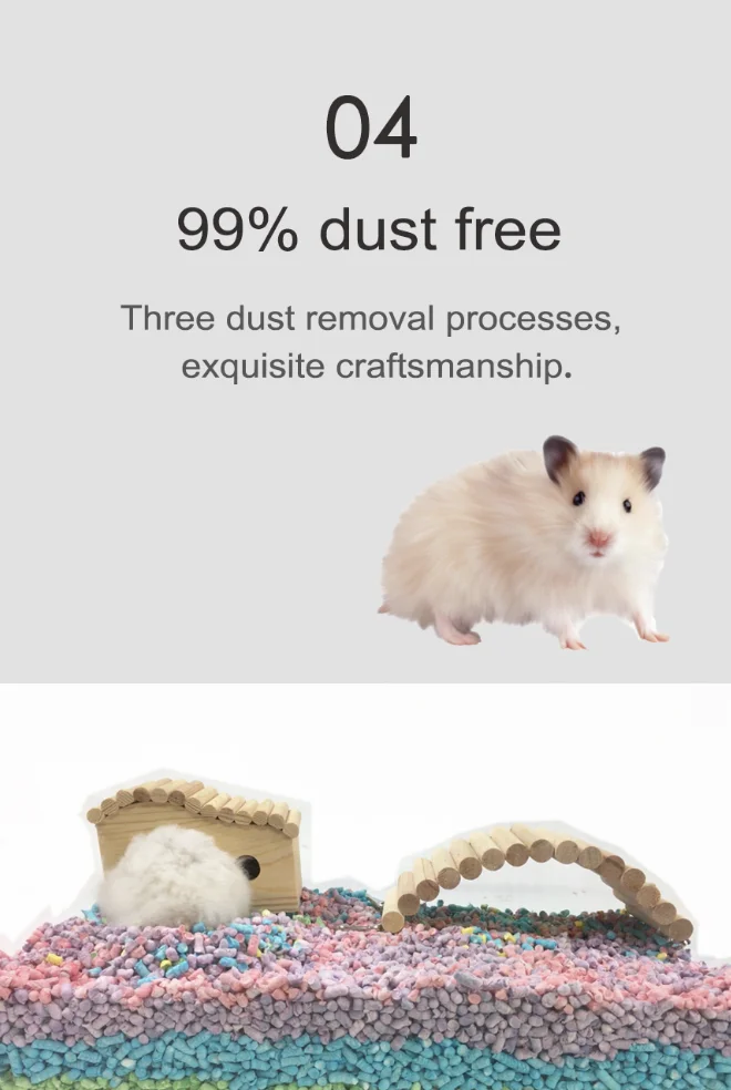 Small Animal Bedding Hamster Paper Pet House Cleaning Product Small Pet Bedding Paper Pellet