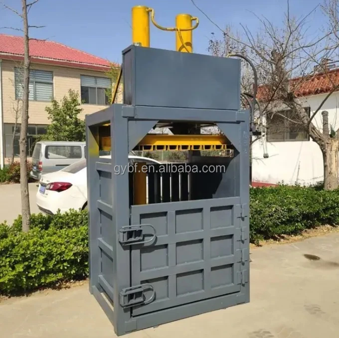 Factory Direct Sales High Precision Portable Hay Baler Mini Round Electric Metal Scrap Silage 40T Vertical Hydraulic Baler