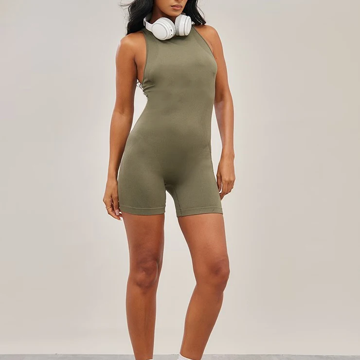 High Quality OEM Workout Gym Fitness Seamless Strappy Ruched Bum