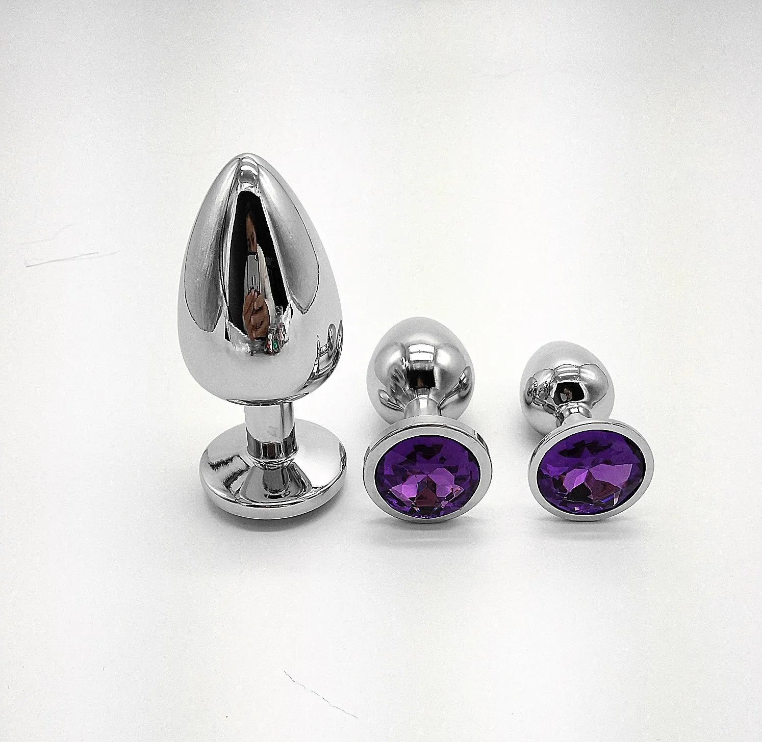 Wholesale Crystal Jewelry Metal Anal Butt Plug Unisex