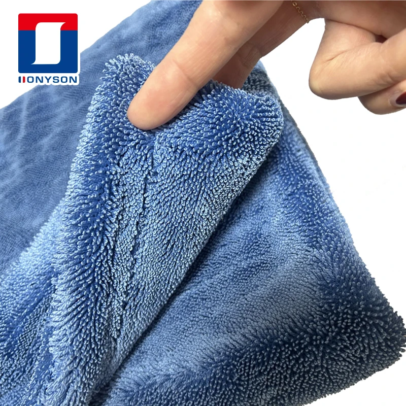 Высокое качество Большой микрофибры супер абсорбент утолщенной мягкая крученая петля полотенце для сушки