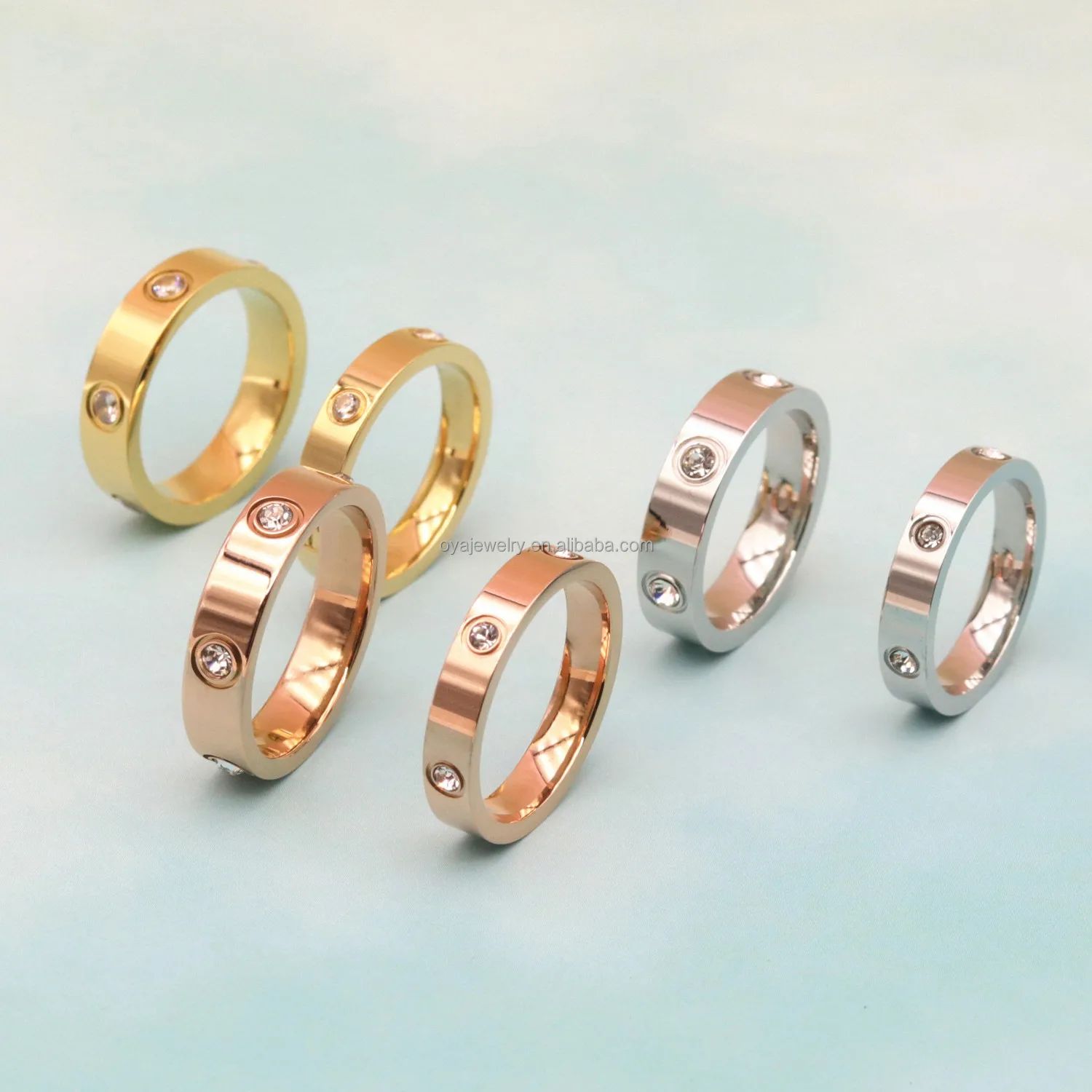 OYA-anillo de la amistad de amor para mujer, sortija de boda de