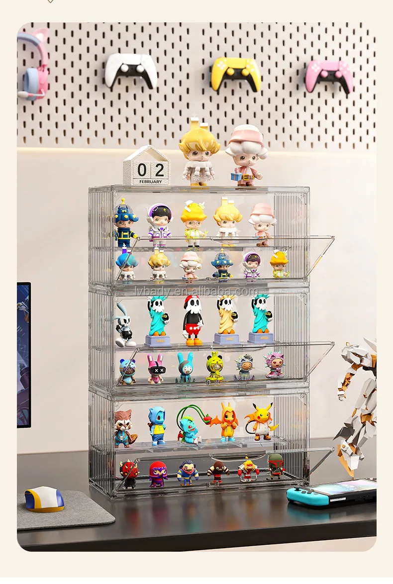 Display Rack Transparent Ladder Anime Car Model Blind Box Cardboard Box ...