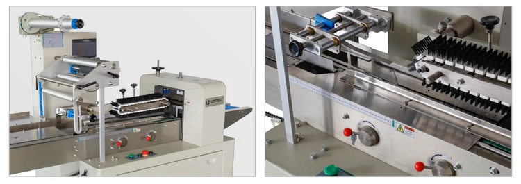 Автоматическая горизонтальная машина для упаковки пищевых продуктов, такую как хлеб, печенье, шоколад/конфеты