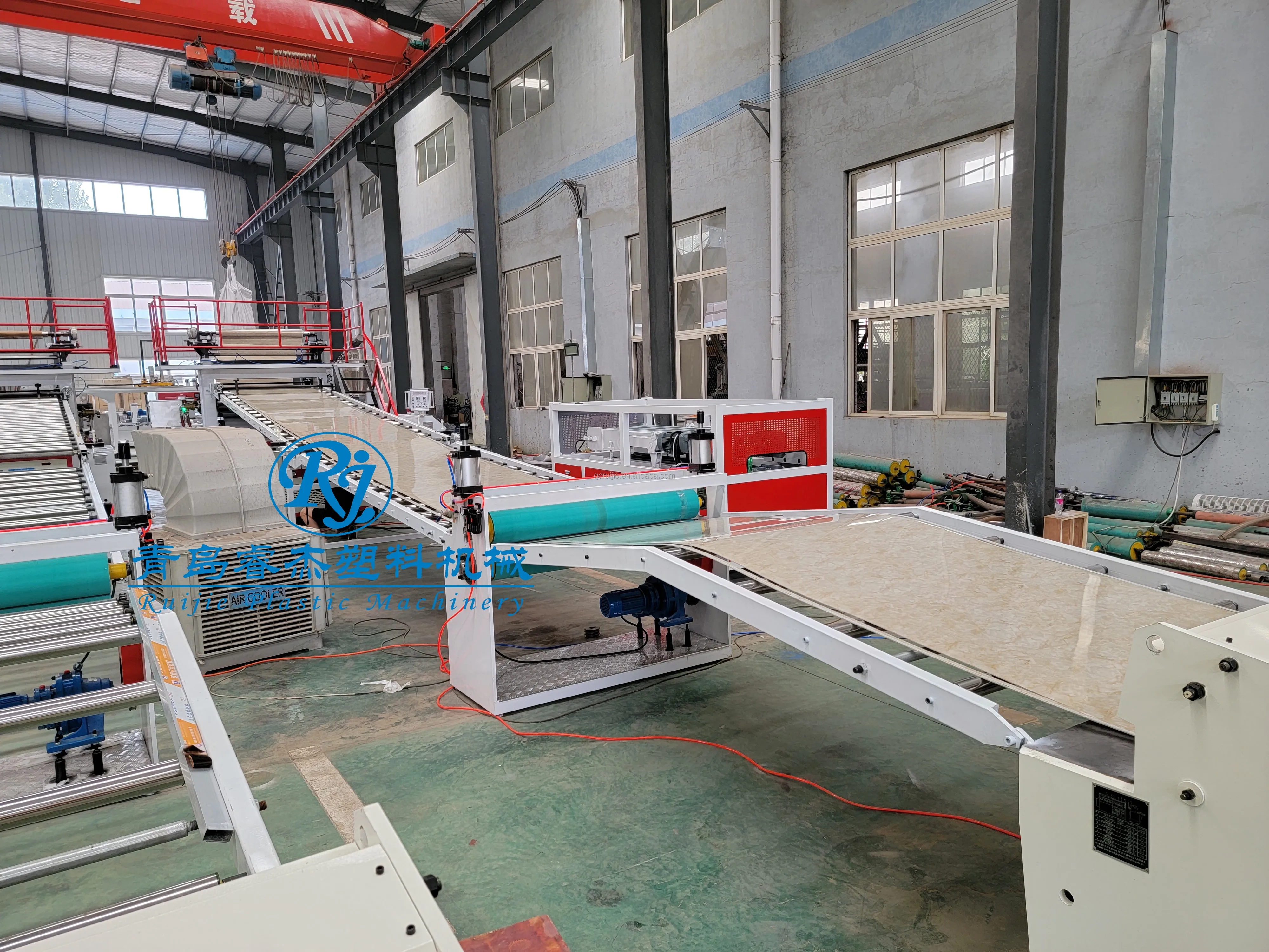 product uv 1220 mm pvc marble sheet making extruder machine wall panel machinery with lamination uv sheet machine-17