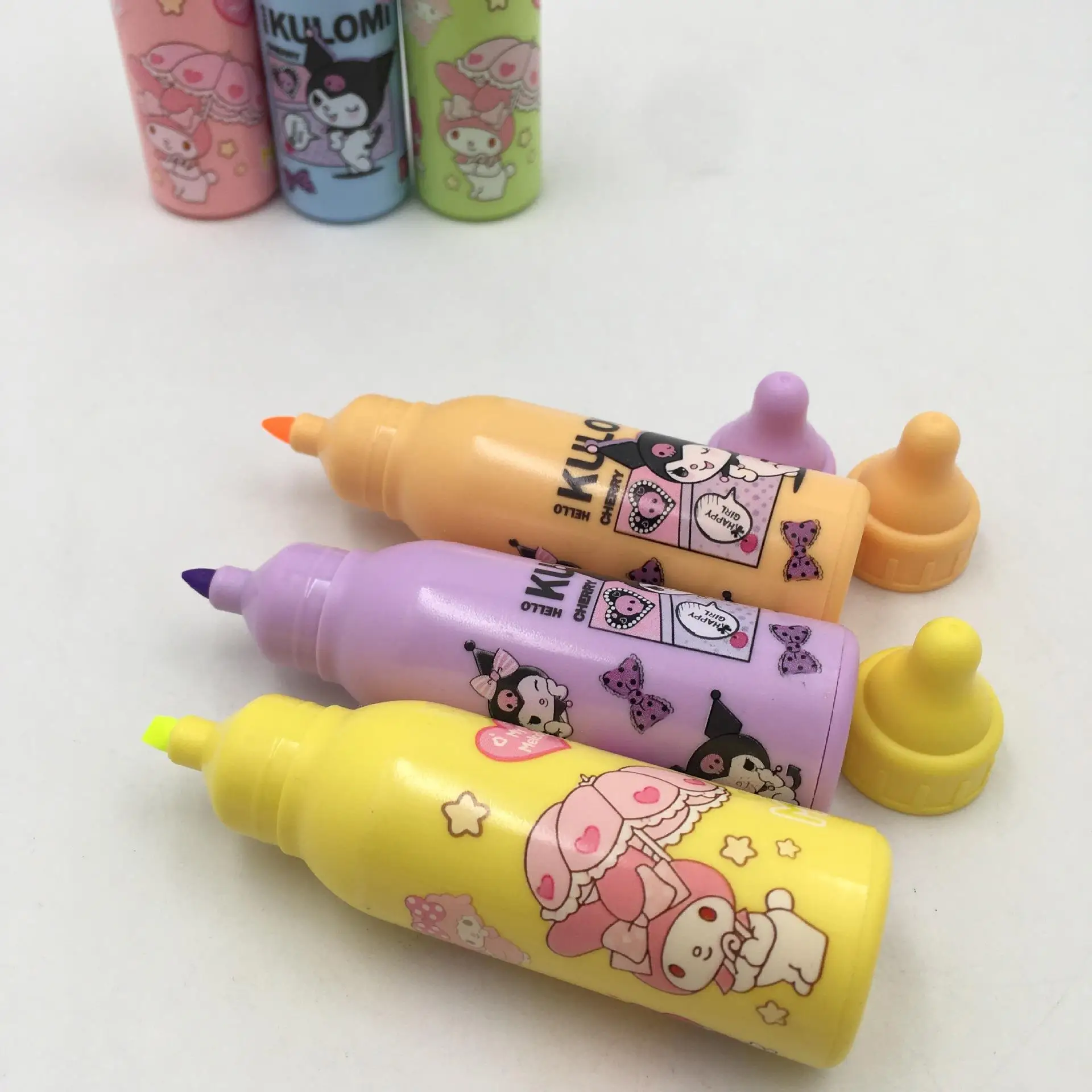 Kuromi Mymelody Highlighter Students Diy Cartoon Highlighters Baby