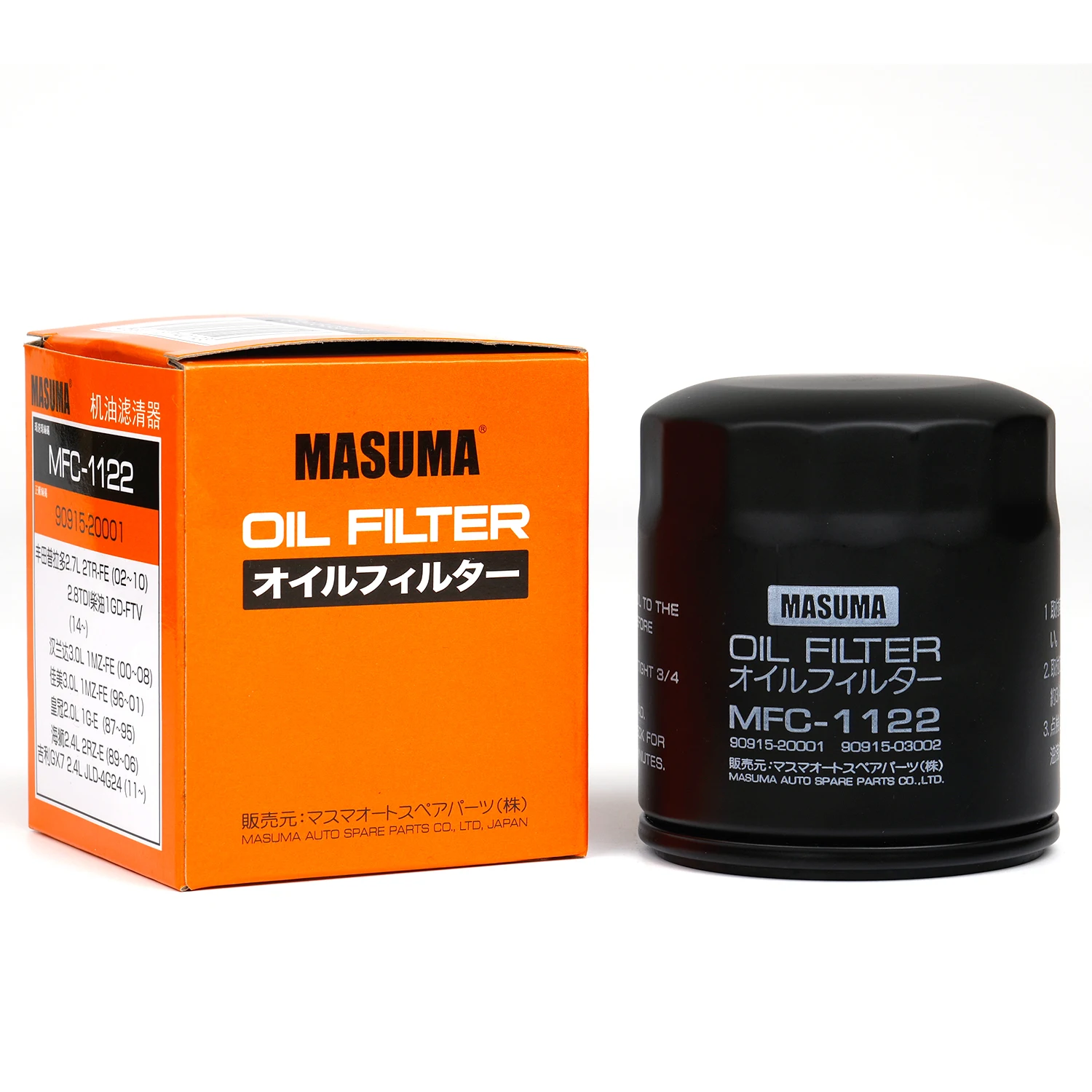 MASUMA MFC-1122 Oil Filter - OE No. 90915-YZZD2 for Toyota
