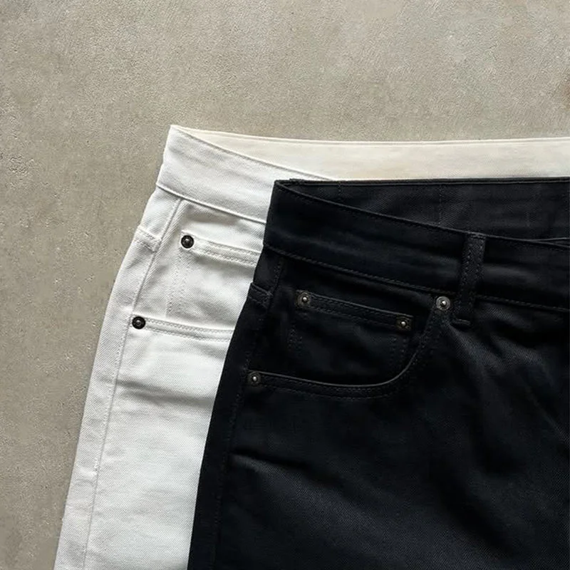 Jeans Homme Manufacturer Custom Baggy Denim Pant Bootcut Salvage Raw Boot Cut Japanese Selvedge Flared Denim Jean for Men gallery 2