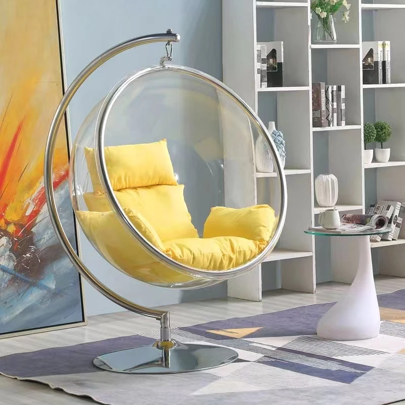 Hanging Chair Glass Circle Chair Popular Transparent Round Clear