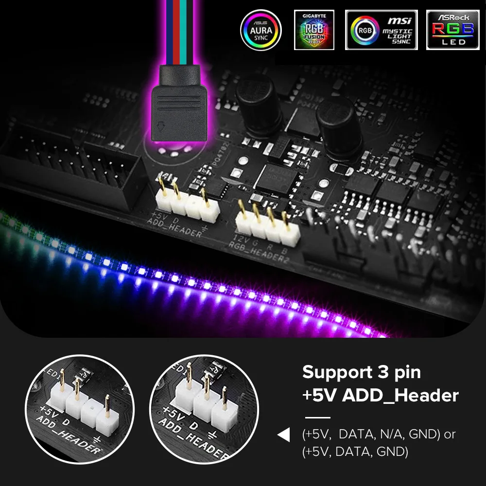 WS2812B Afzonderlijk adresseerbare LED-strips 5m 300 pixels 5050 RGB