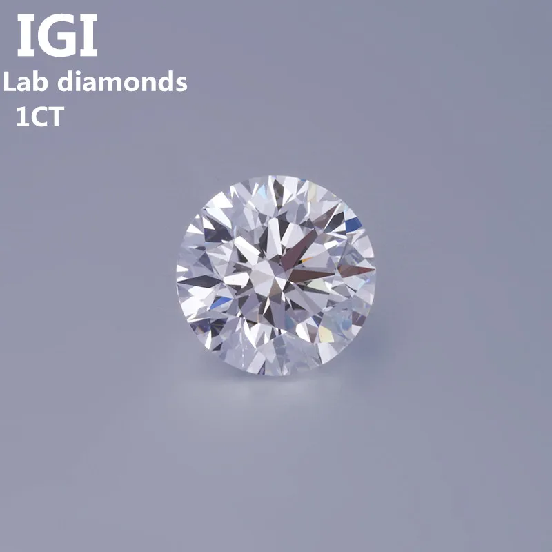 Lab Grown Diamond 1ct d Color Vs1-vvs2 Igi Certificate Diamonds ID/2EX  Cutting Best Price