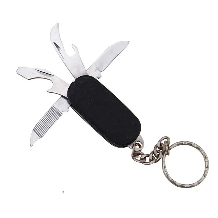 2 in 1 Mini  Keychain  Pocket Knife with Opener for  Gift  Market