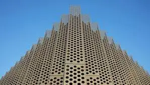 Perforated Aluminum Panel Facade Cladding System for Curtain Walls and Wall Structures