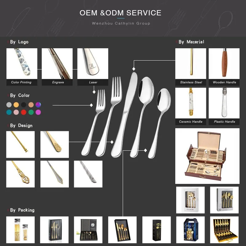 Wholesale Embossed Pattern Wedding Sliverware Flatware Serving Set Stainless Steel Luxury 84 72 PCS Cutlery Set in Wooden Case