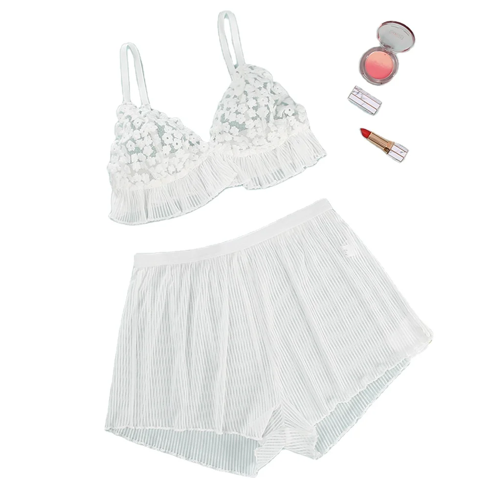 Conjunto De Lencería Sexy De Encaje Blanco Para Mujer,Sujetador Y Tanga Con  Flores Pequeñas,Transparente,De Talla Grande - Buy Conjuntos De Ropa  Interior,Mujer Plus Tamaño Ropa,Sexy De Lencería Blanco Product on  Alibaba.com