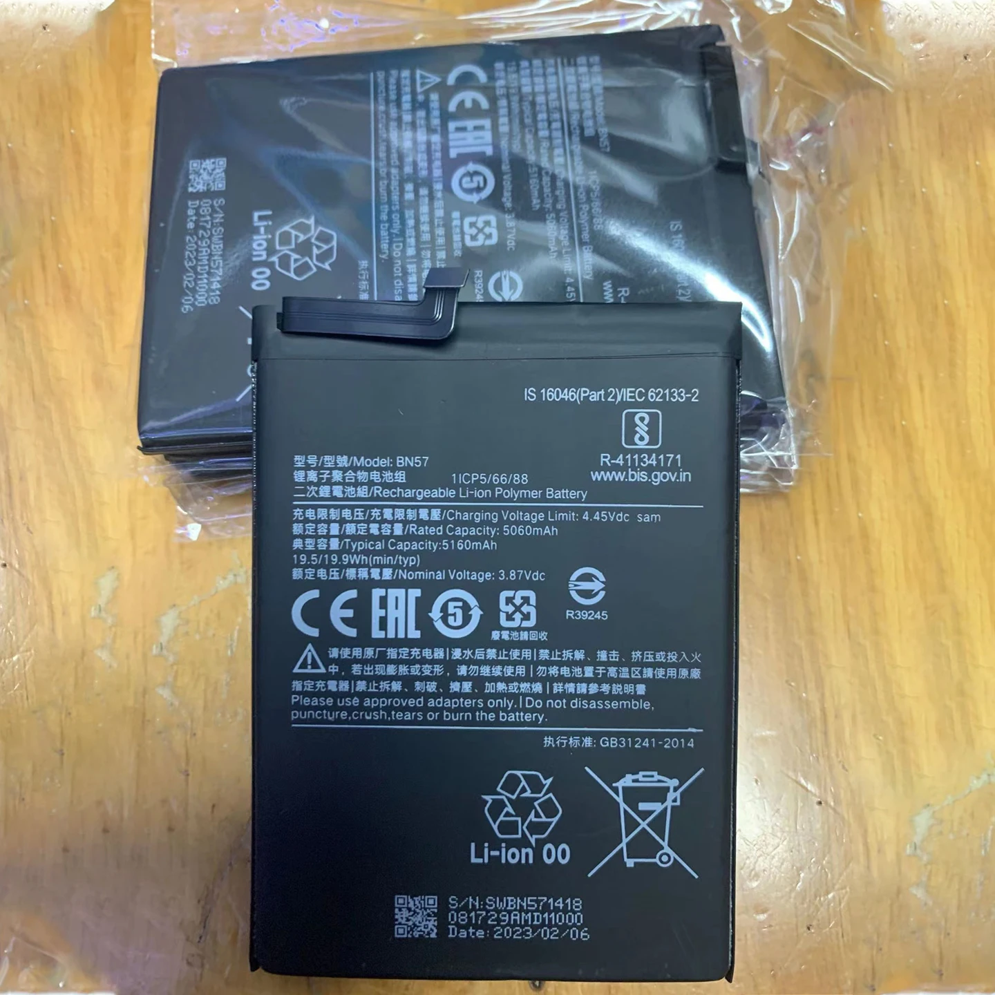 OEM Redmi3 Note 10 K20 K30 Pro Mobile Phone Battery for Xiaomi  A1 A2 Lite A3 Poco F1 F2 M2 M3 X2 X3 9T 10X Jielin