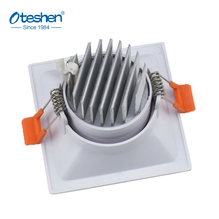 IP20 светодиодный мини-прожектор 5 Вт, встраиваемый cob-светильник, Квадратный светодиодный светильник из поликарбоната + алюминий