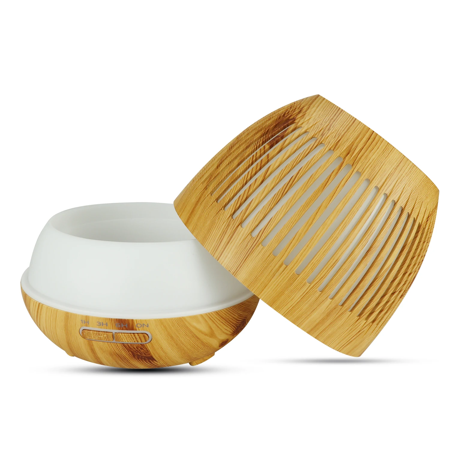 400ml Scent Fragrance Ultrasonic Diffuser Essential Oil Wooden Grain Yoga Spa air Humidifier Aromatherapy Diffuser