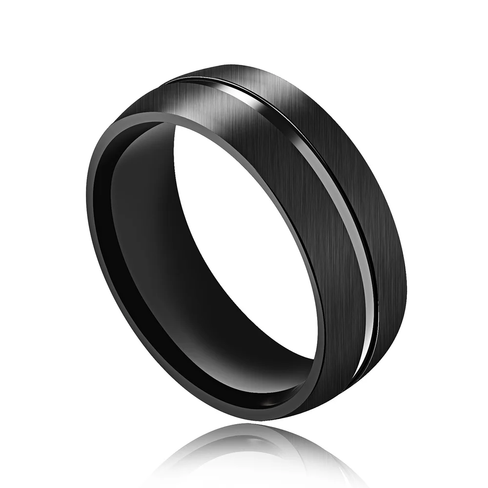 Rings Male Mars Symbol Black Center Stainless Steel Ring Rrj0059 13 Wholesale Jewelry Website 13 Unisex