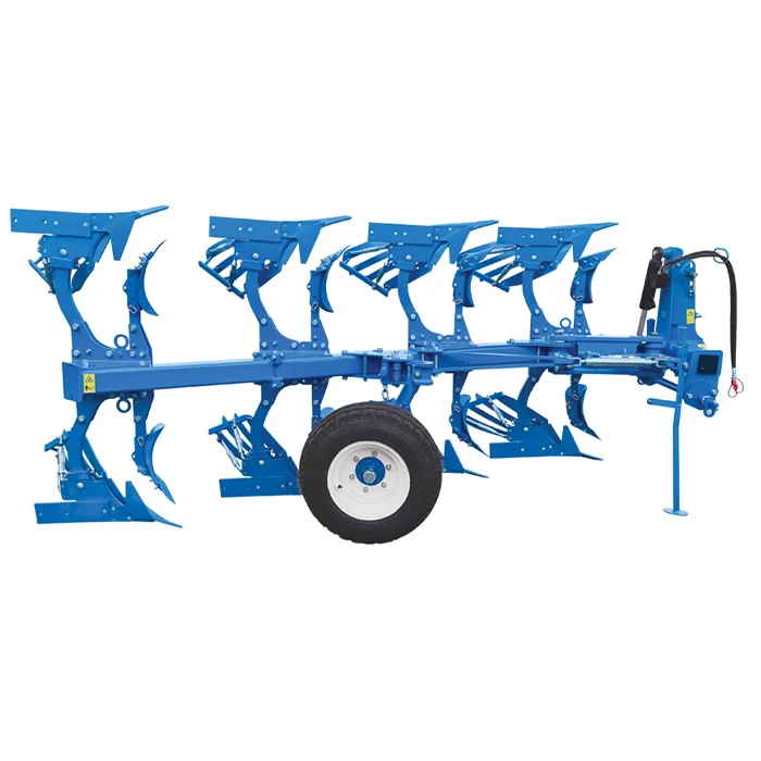 Vente directe d’équipement agricole : charrue hydraulique à retournement à suspension complète, montée sur tracteur, pour le retournement du sol