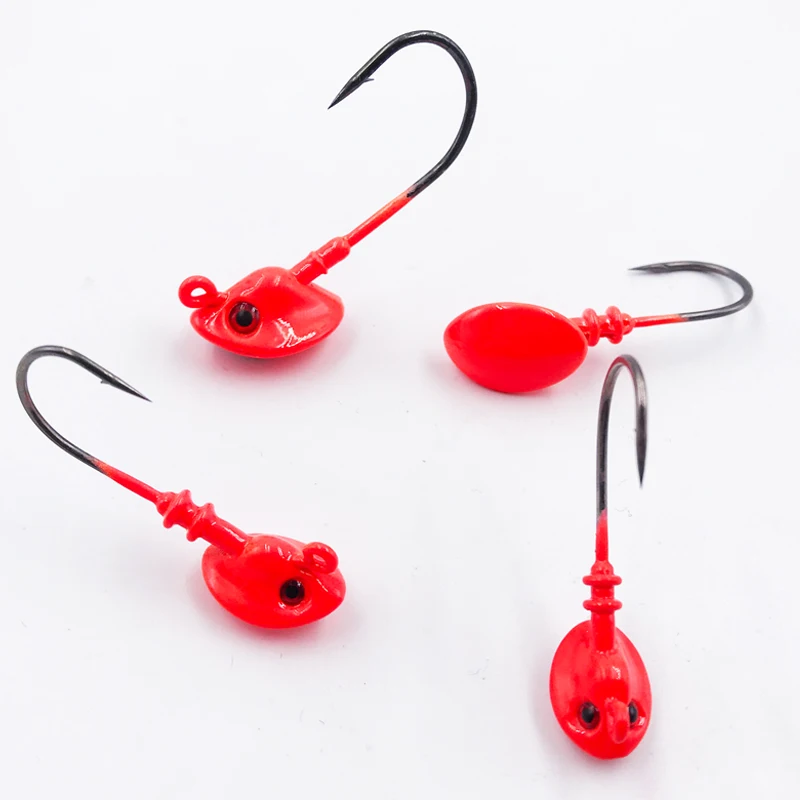 10 pièces Micro Micro crochet de tête de gabarit avec têtes de plomb dans les tailles 0.5/1/1.5/2/3g crochet de tête de gabarit pour la pêche au leurre et la pêche au appât