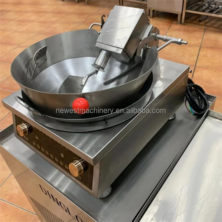 Rotating Stainless Steel Cooking Machine Robot Big Capacity Non-stick ...