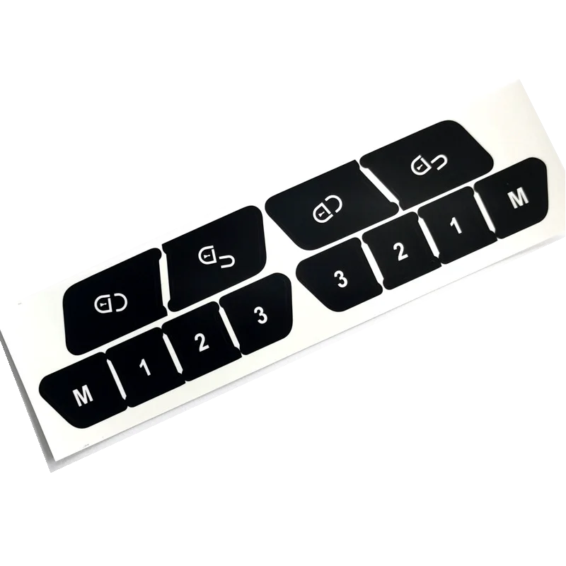 For Mercedes Benz GLK Class X204 C E Class CLS C218 W172 W204 Car Steering Wheel Door Lock Window AC Switch Button Sticker