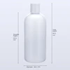 Bouteille givrée transparente + couvercle blanc 948 #
