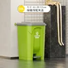 50-liter green bucket with gray lid