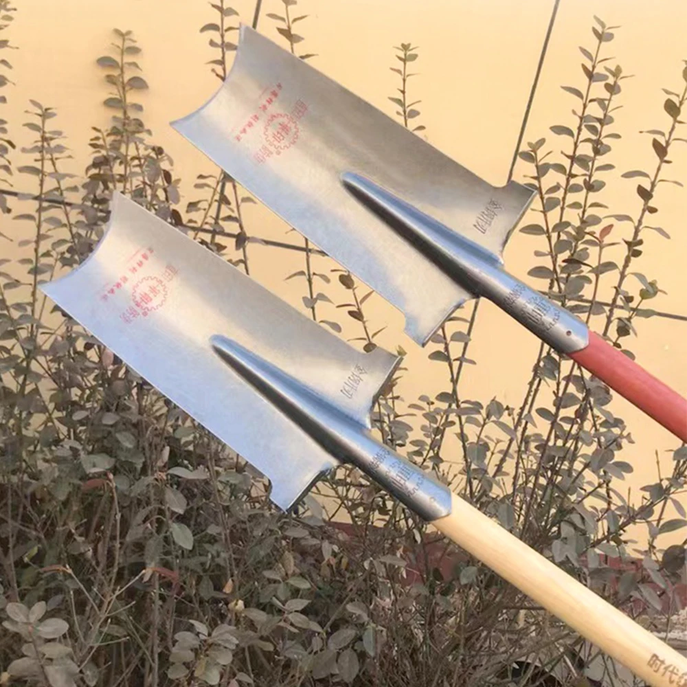 Mataas ang Kalidad na Ulo ng Kutsara mula sa Carbon Steel, may Kahoy na Hawakan, Kasangkapan sa Hardin at Spade