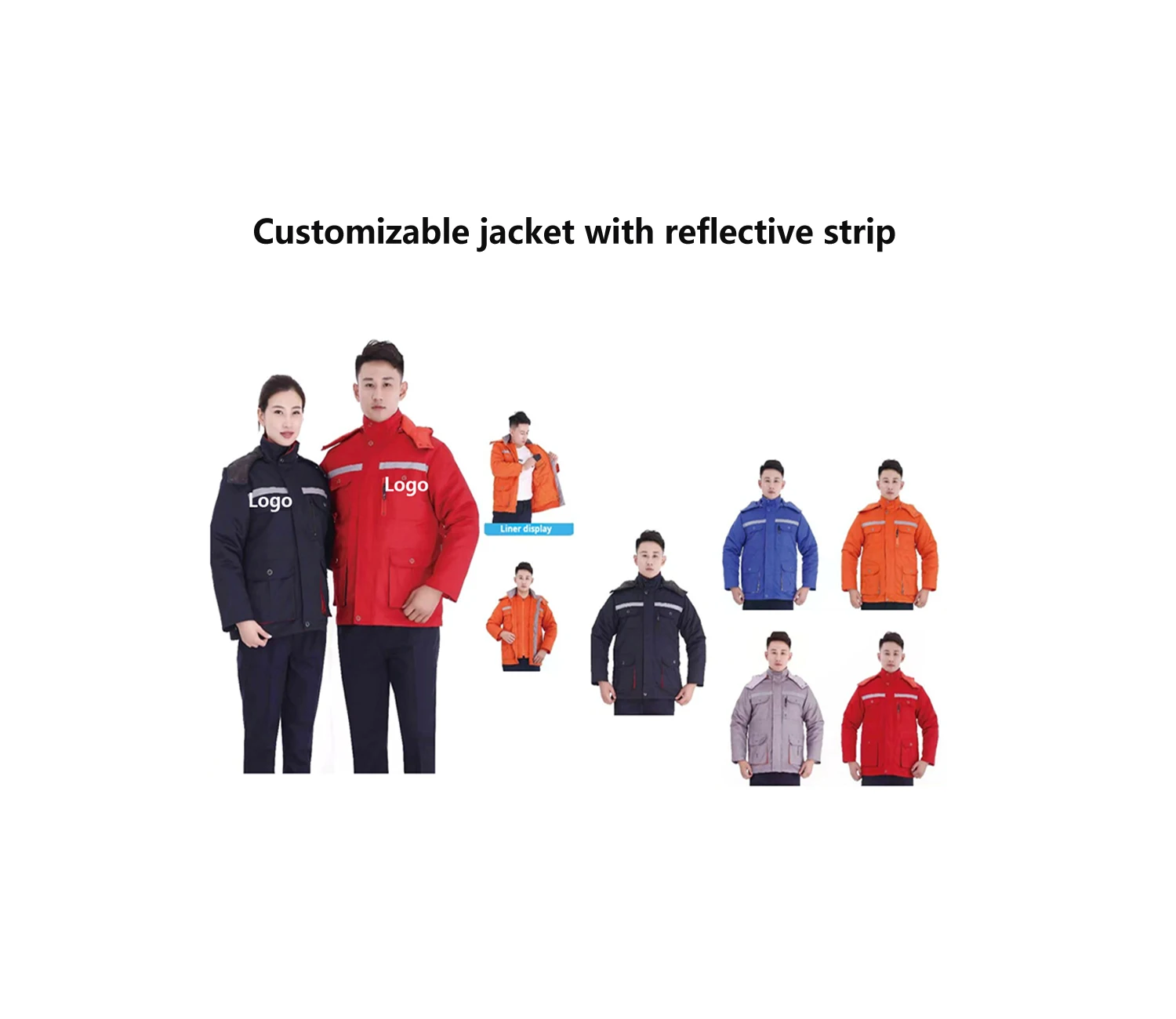 Custom Safety Anti-Static Winter Work Jackets Working Top Coat Clothes Overalls Medium Winter Outdoo