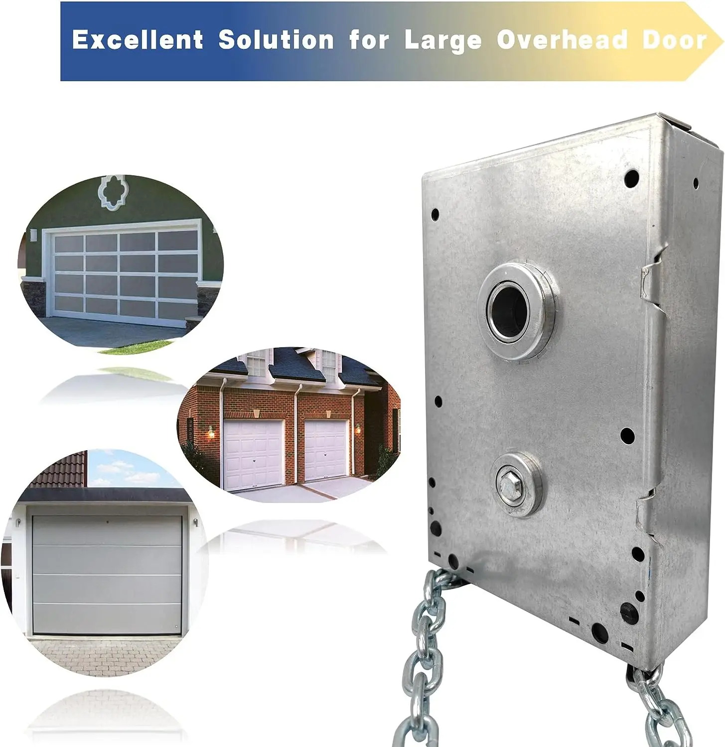 Manual Roll Up Sectional Garage Door Chain Hoist Roller Shutter