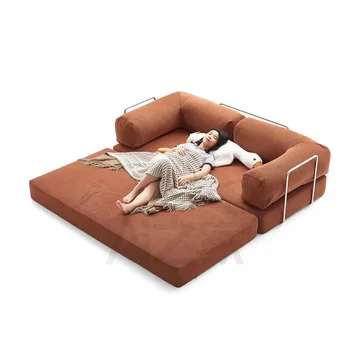 SHANGHONG modern minimalist modular sectional sofa set living room furniture fabric vacuum compression sofa bed