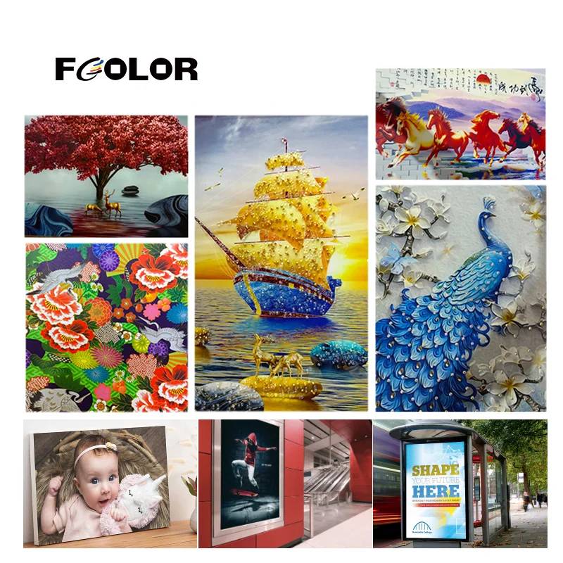 FCOLOR XP600 UV Printer With UV LED Ink Digital Printing Machine for Professional Quality UV Printing
