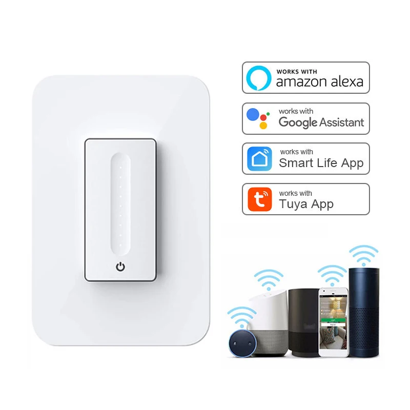 Wifi American Homekit 400w Manual Dual Digital Led Touch Control Inline