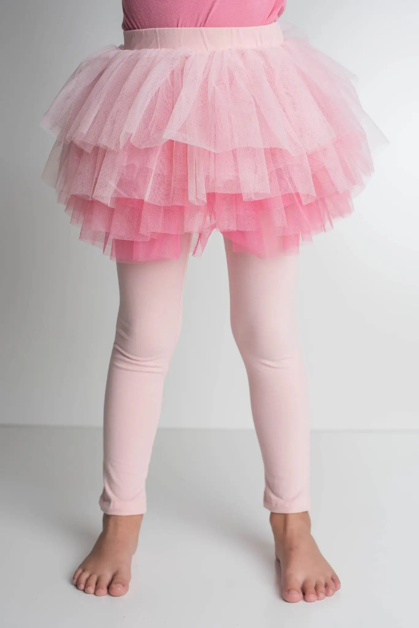 Private Label Kids Girls Clothing Kids Girls Tutu Leggings pink or