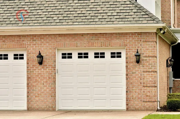 Retro Aluminum Sectional Garage Doors Section Panel Garage Doors for Villa