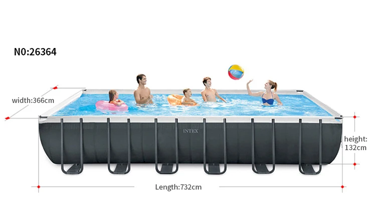 INTEX Metal Frame Pool - Durable, Easy Install Swimming Pool
