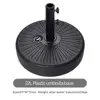 UMB-P-011 base ombrello in plastica 22L