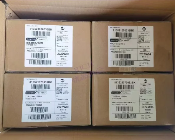 Markem Imaje 3520 33mm*700m X40 X45 TTO Heat Transfer Coding Machine Ribbon TTO Carbon Ribbon Packaging Machine Ink Ribbon 6
