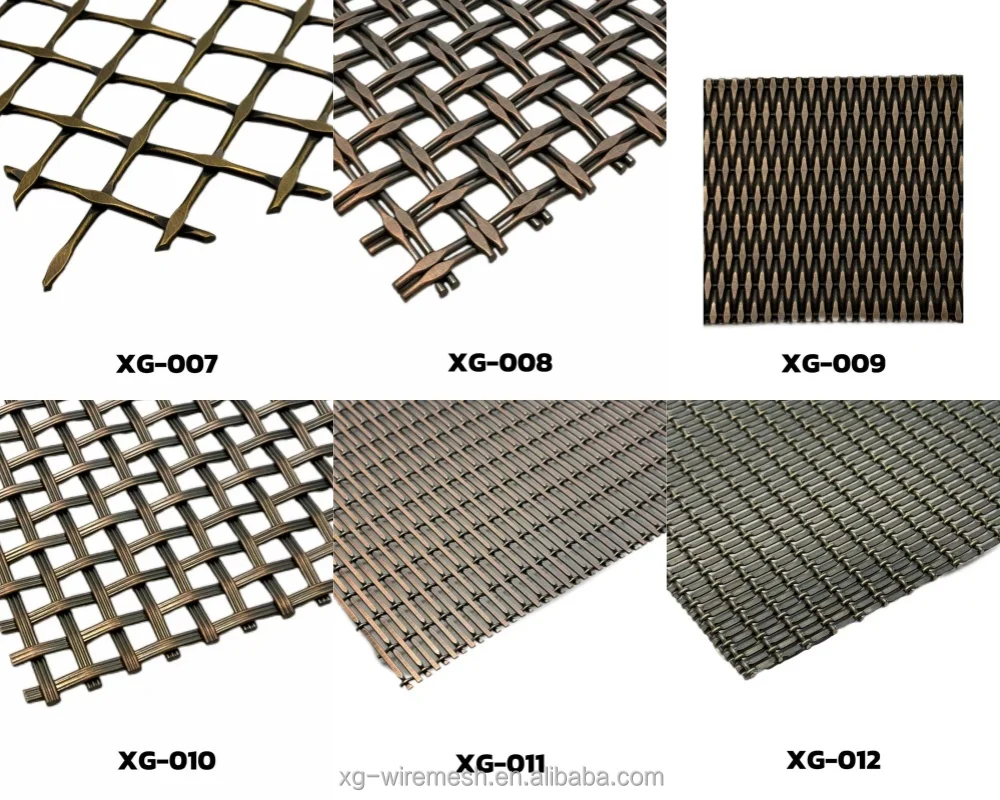 Flat Wire Square Grid Stainless Steel Metal Decorative Wire Mesh Other ...