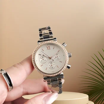 diamond watch women China quartz movement luxury brand women watch kol saati cretsiz kargo bracelet watch with three eyes