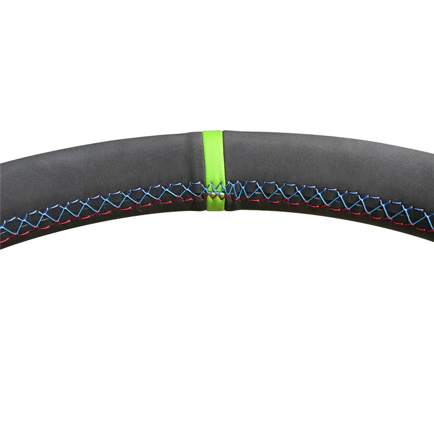 Custom Hand Stitching Suede Leather Steering Wheel Cover for Toyota Prius 30 C V Aqua 2009 2010 2011 2012 2013 2014 2015