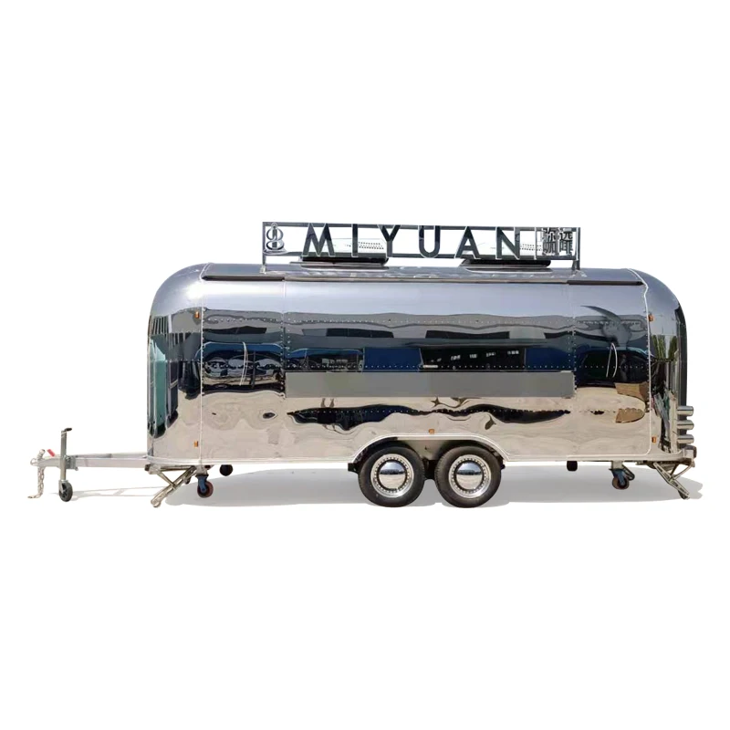 Pizza Trailer Vintage Mobile Kitchen Restaurant Hot Dog Vending Cart Beer Bar Airstream Food Truck