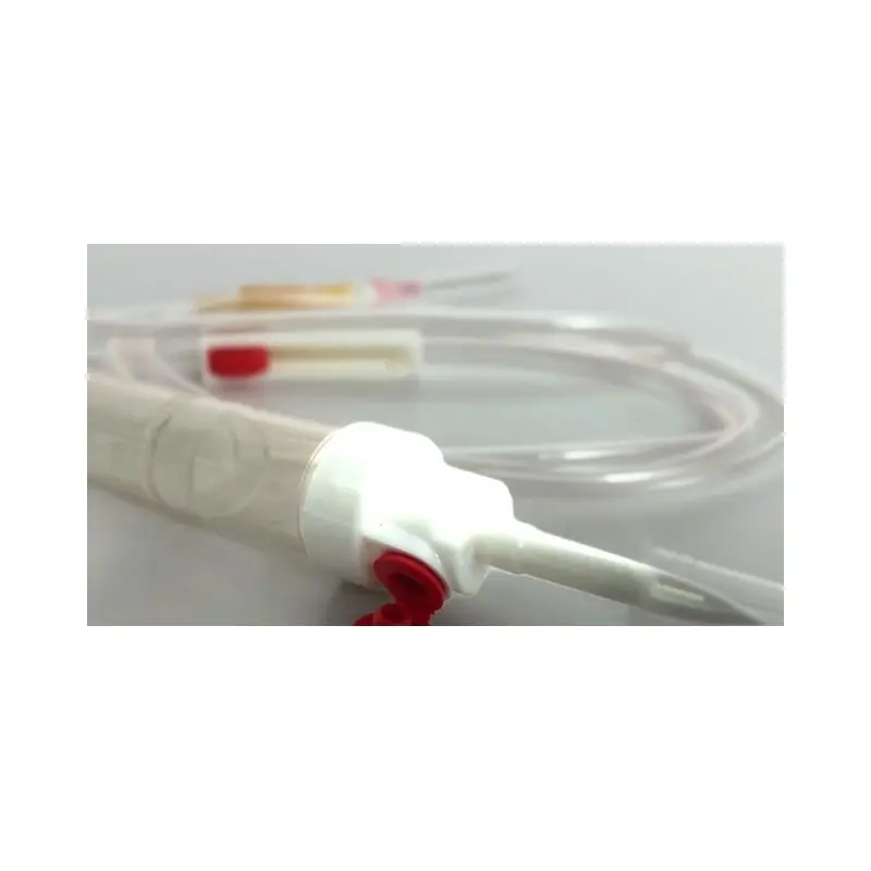 
Manufacturer disposable with hypodermic needle blood transfusion giving set for hospital 